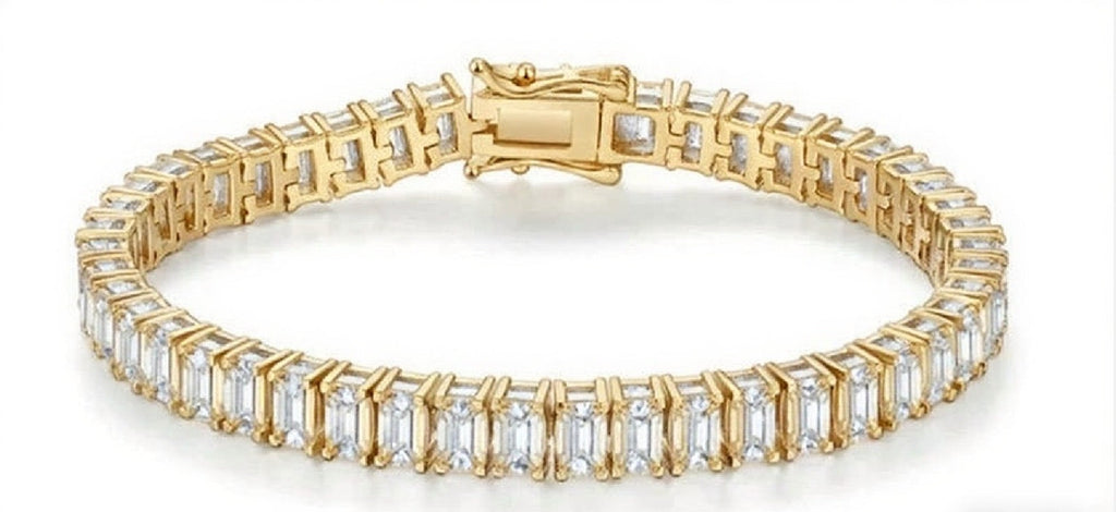 Emerald Cut Tennis Bracelet