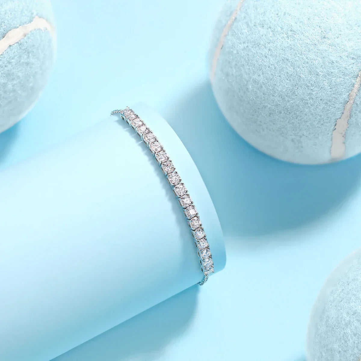 Adjustable Moissanite Tennis Bracelet