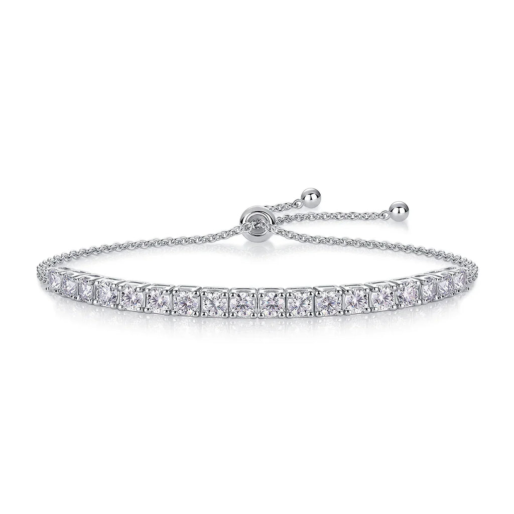 Adjustable Moissanite Tennis Bracelet