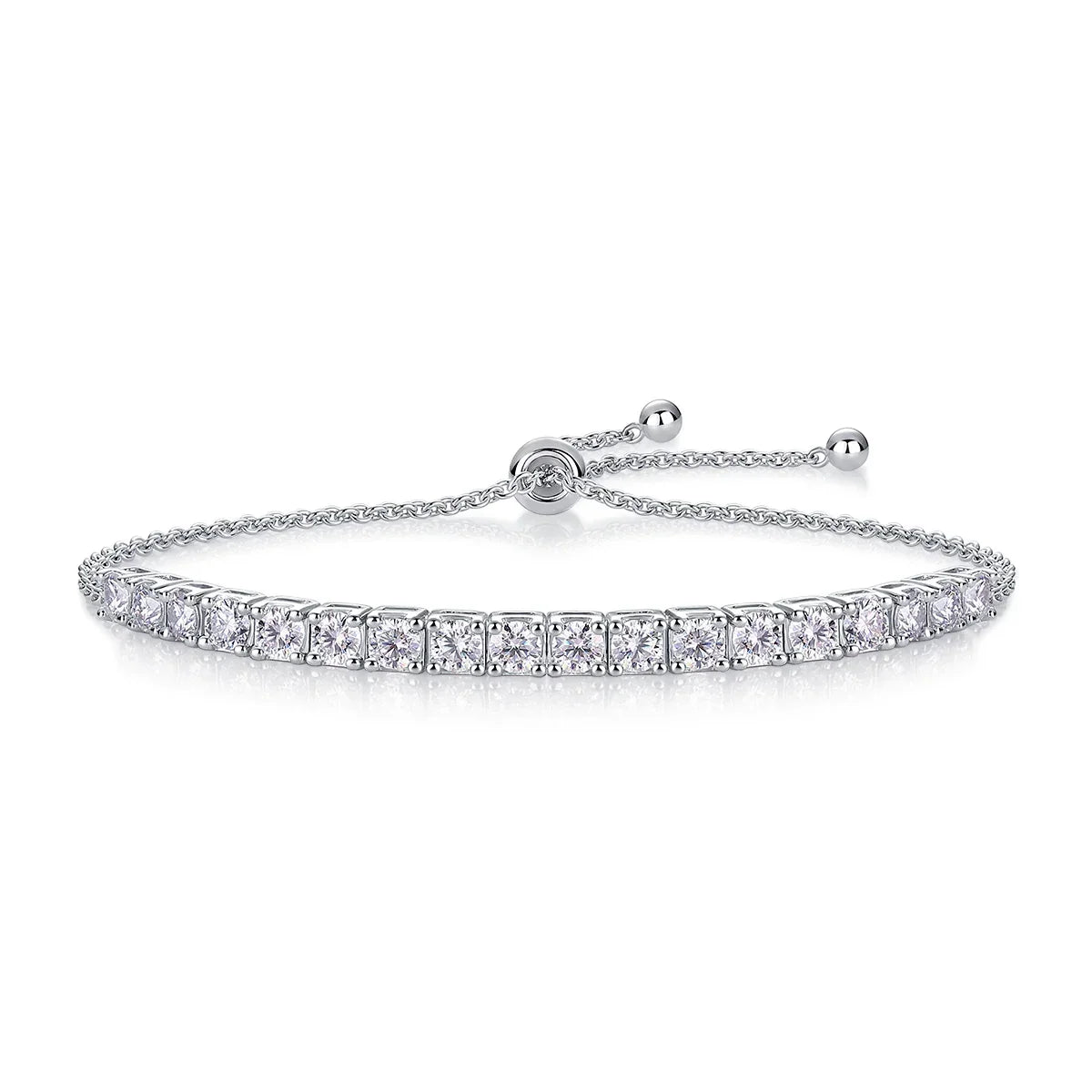 Adjustable Moissanite Tennis Bracelet