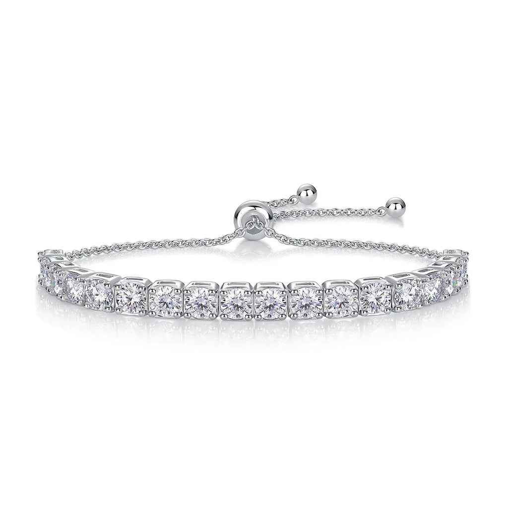 Adjustable Moissanite Tennis Bracelet