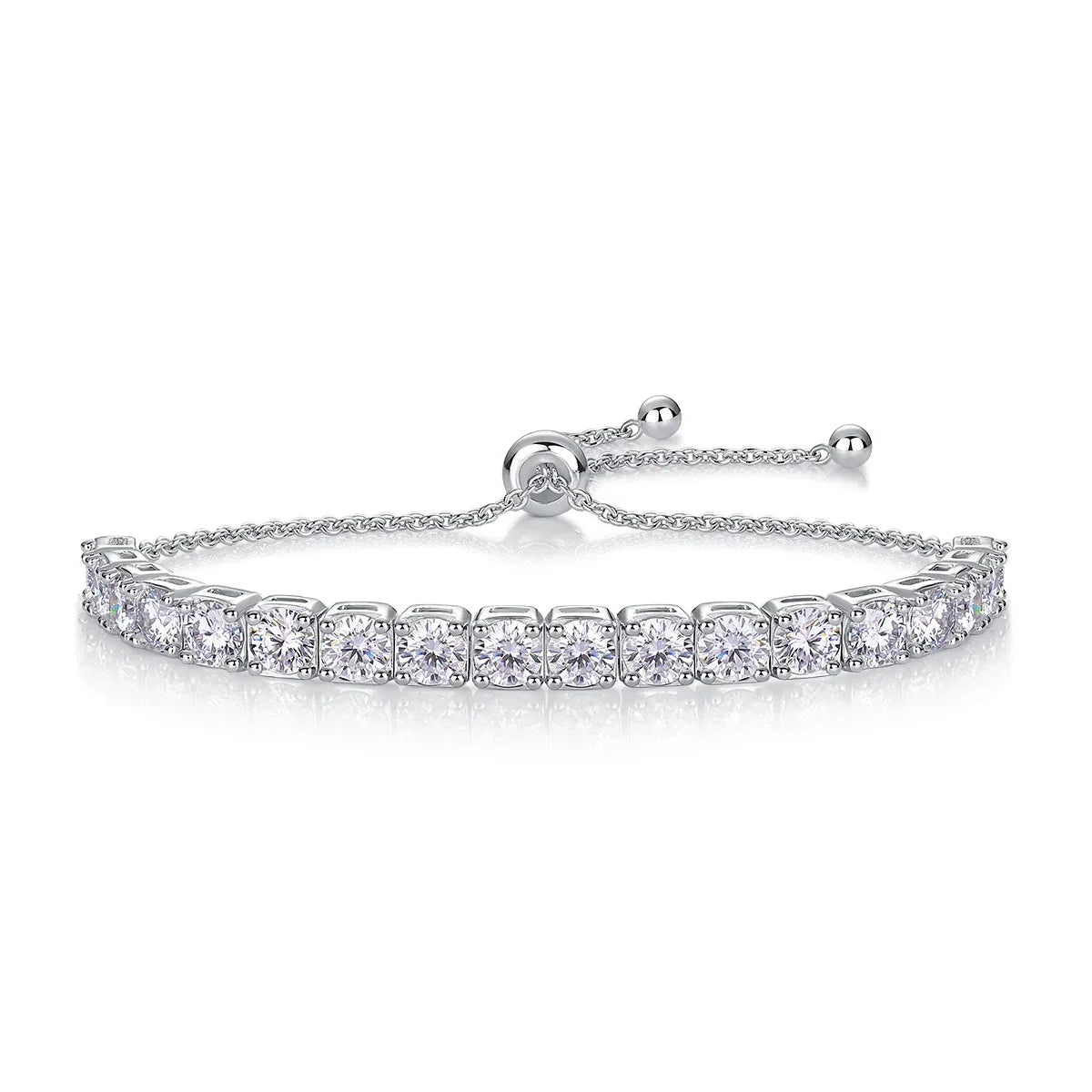 Adjustable Moissanite Tennis Bracelet