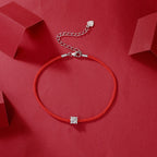 Red String Moissanite Bracelet