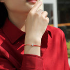 Red String Moissanite Bracelet