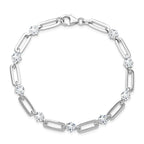 Alvaris Moissanite Paperclip Bracelet