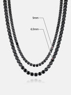 Black Moissanite Tennis Chain 14K Black Gold (ALL SIZES)