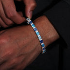 Blue Imperial Tennis Bracelet | Moissanite - view 6