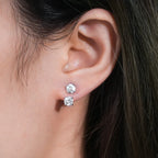 Paris Floating Moissanite Earrings