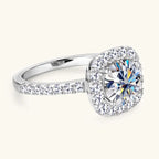 Halo Moissanite Ring