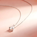 Gliss Pear Moissanite Pendant Necklace