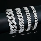 Moissanite Cuban Link Bracelet 14K Gold (ALL SIZES)