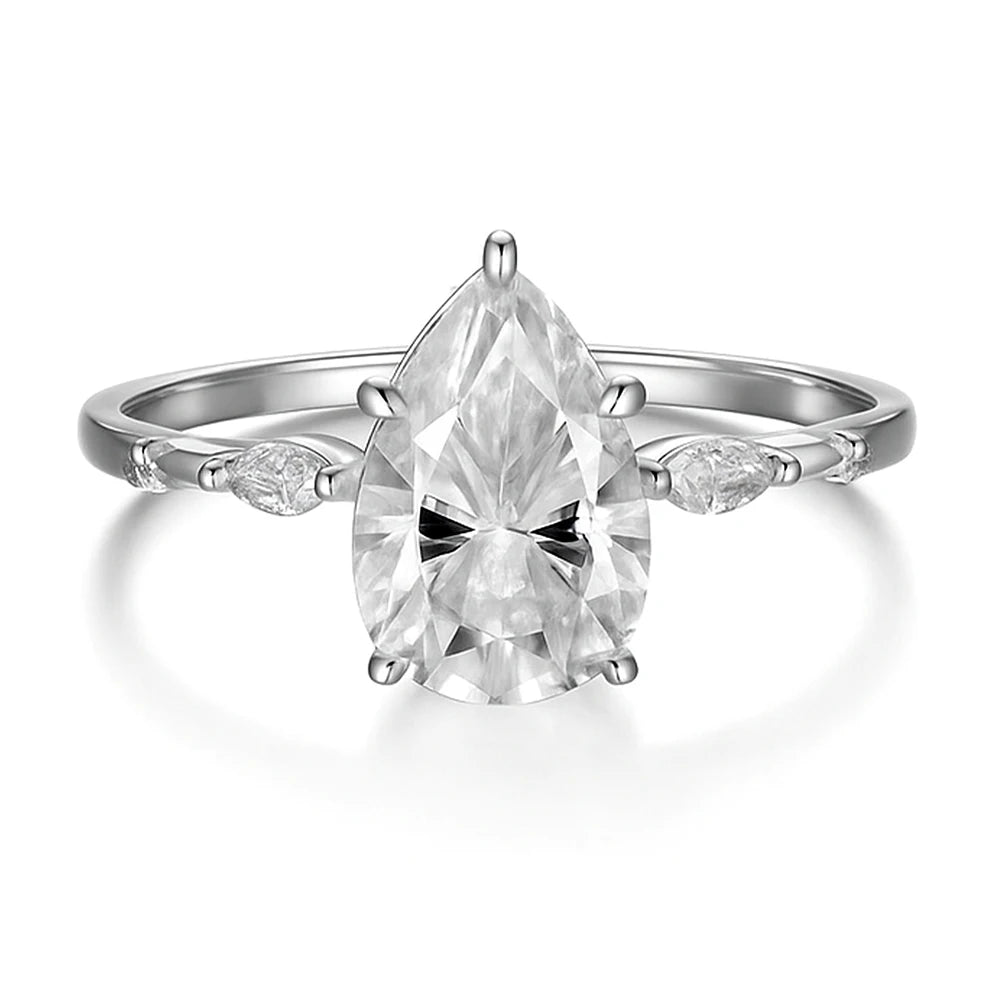 2ct Pear Ring