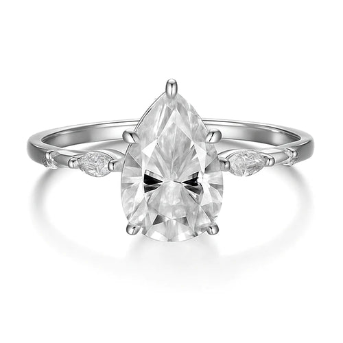 2ct Pear Ring