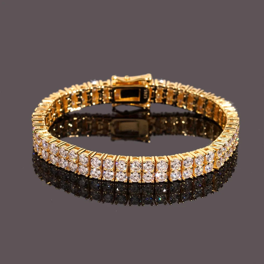 Supreme Double Row Moissanite Tennis Bracelet