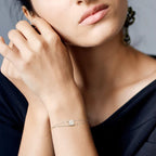 Solitaire Moissanite Chain Bracelet