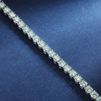 Blue Moissanite Tennis Bracelet