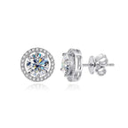 Los Angeles Stud Earrings - 14K Gold - MONTIÈR moissanite jewelry