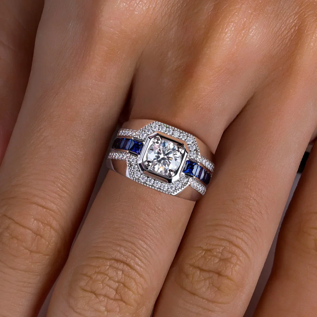 San Diego Moissanite Men's Ring