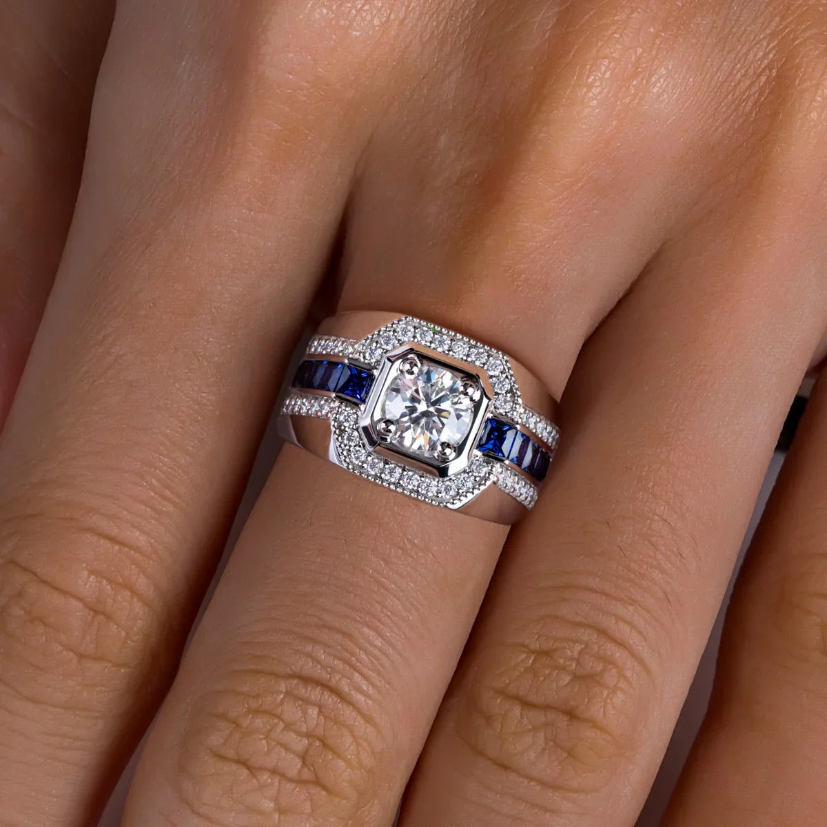 San Diego Moissanite Men's Ring