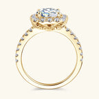 Halo Moissanite Ring