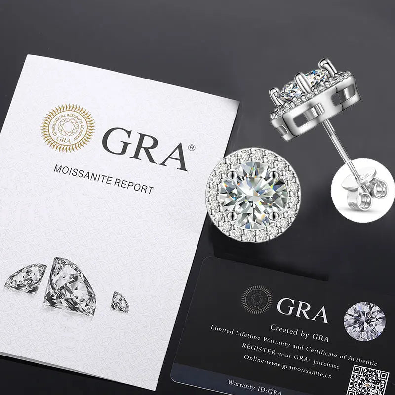VVS Moissanite Royal Earrings (ALL SIZES)
