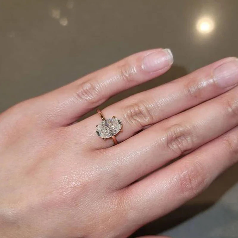 Classic Oval Ring held in hand