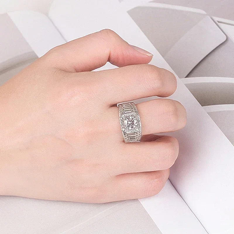 Lumiere Moissanite Men's Ring