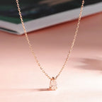 Gliss Pear Moissanite Pendant Necklace