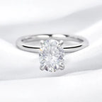 Lewis Oval Moissanite Ring