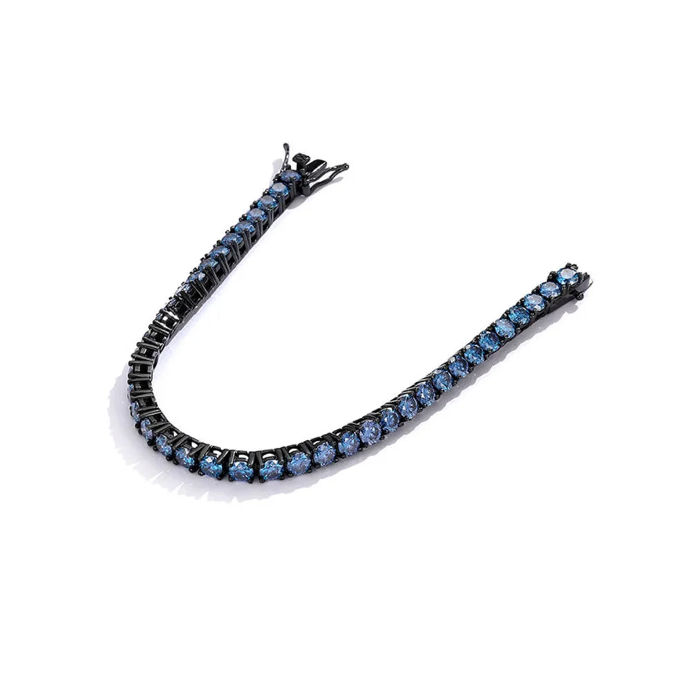 Blue Royal Moissanite Tennis Bracelet