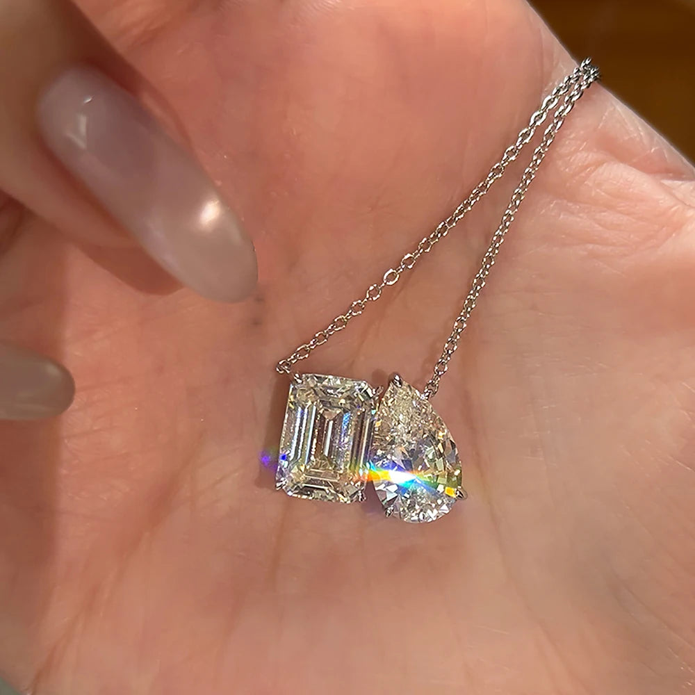 Radiant&Pear Necklace