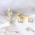 Paris Floating Moissanite Earrings