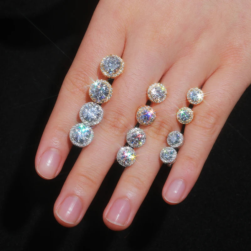 VVS Moissanite Royal Earrings (ALL SIZES)
