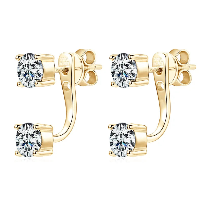 Paris Floating Moissanite Earrings
