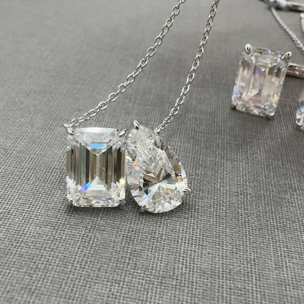 Radiant&Pear Necklace