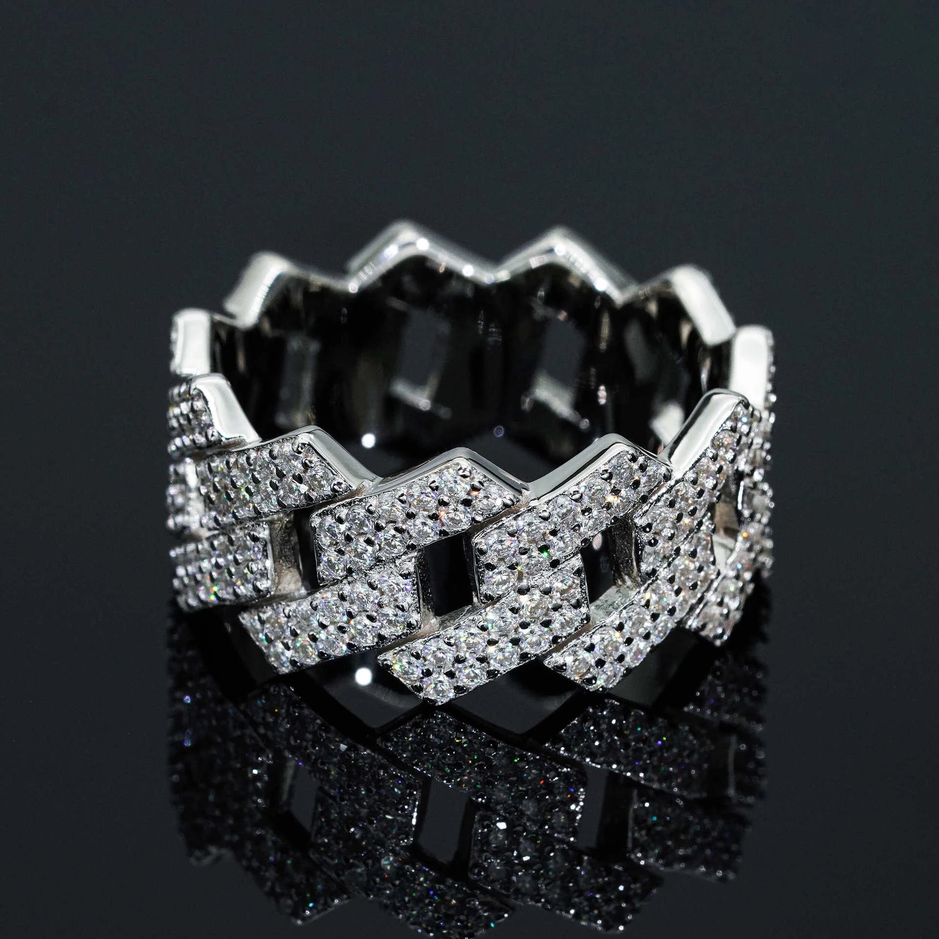 Cuban Moissanite Ring