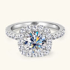 Halo Moissanite Ring