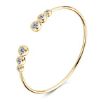 Sweet Moon Moissanite Cuff Bracelet