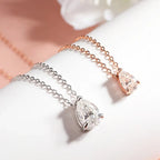 Gliss Pear Moissanite Pendant Necklace