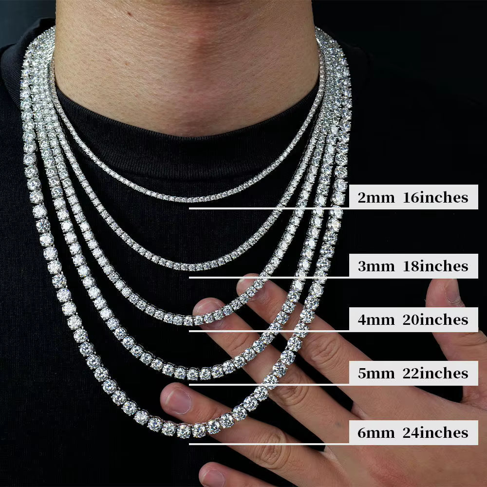 Tennis Necklace (ALL SIZES)