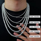 Moissanite Tennis Chain 14K Gold (ALL SIZES)