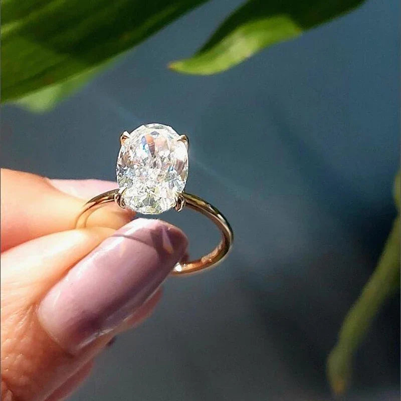 Classic Oval Ring worn on hand