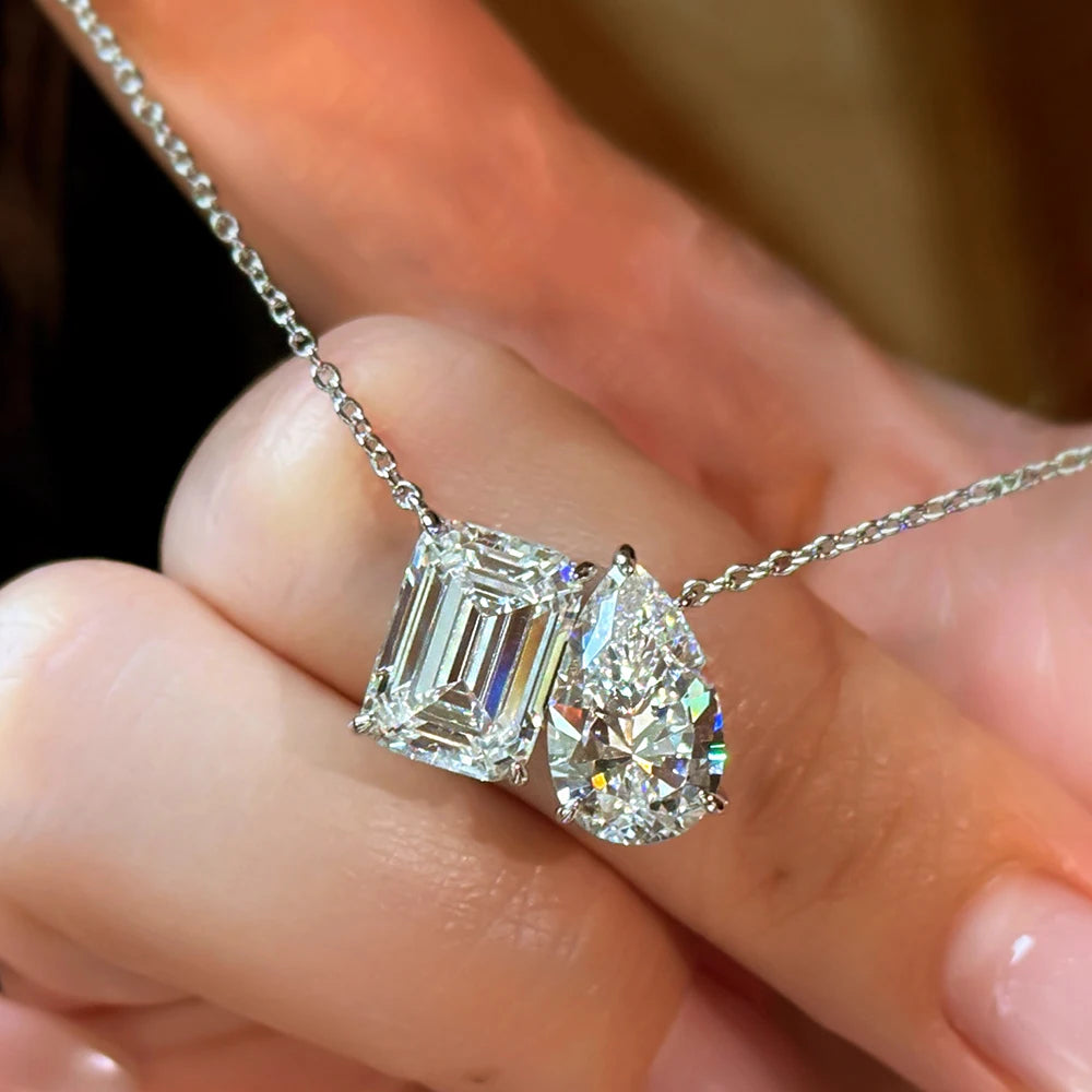Radiant&Pear Necklace