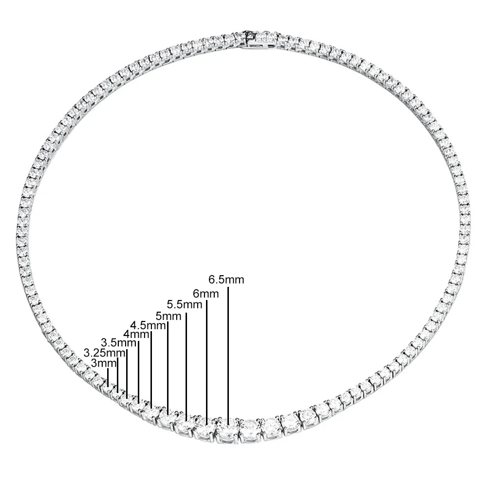 Gradient Tennis Necklace