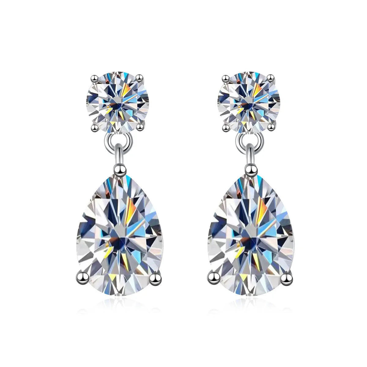 Waterdrop Moissanite Drop Earrings