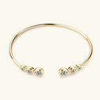 Sweet Moon Moissanite Cuff Bracelet