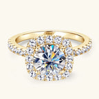 Halo Moissanite Ring