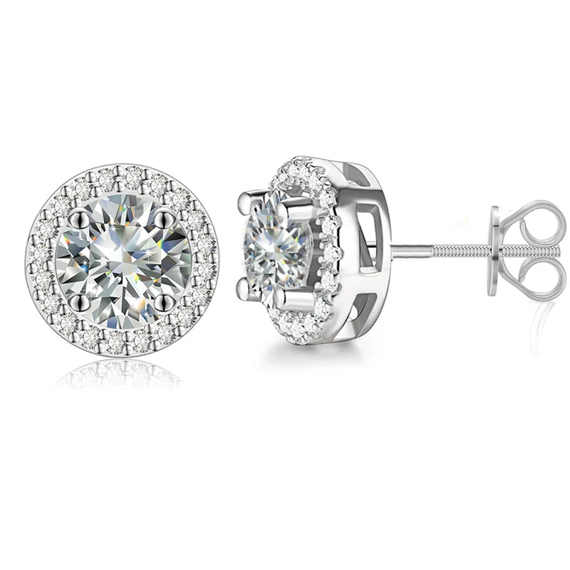 VVS Moissanite Royal Earrings (ALL SIZES)