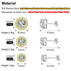 VVS Moissanite Royal Earrings (ALL SIZES)