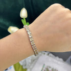 Emerald Princess Moissanite Tennis Bracelet